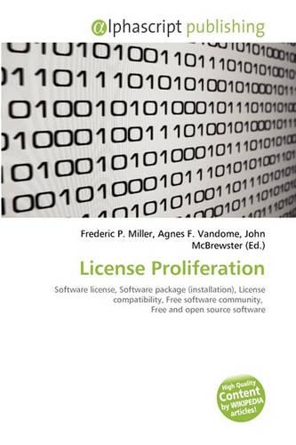 License Proliferation: (English)
