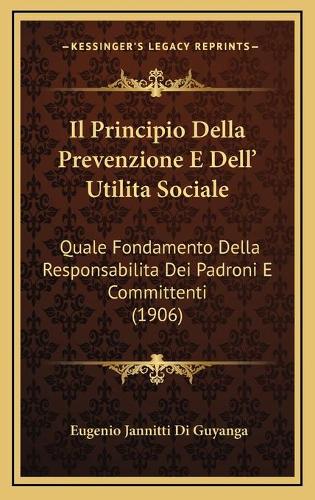 Il Principio Della Prevenzione E Dell' Utilita Sociale
