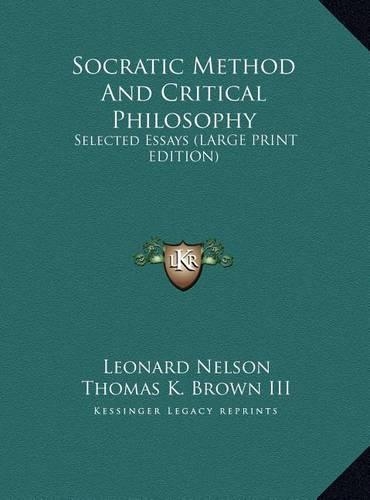 Socratic Method And Critical Philosophy