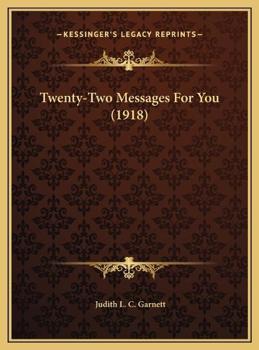 Twenty-Two Messages For You (1918)