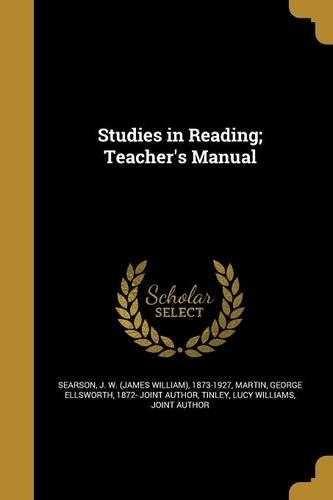 Studies in Reading; Teacher's Manual