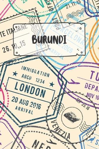 Burundi: Dotted Travel Diary Notebook or Journey Dotted Grid Journal - Holiday Trip Pocketbook for Men and Women with Dots