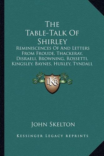 The Table-Talk Of Shirley