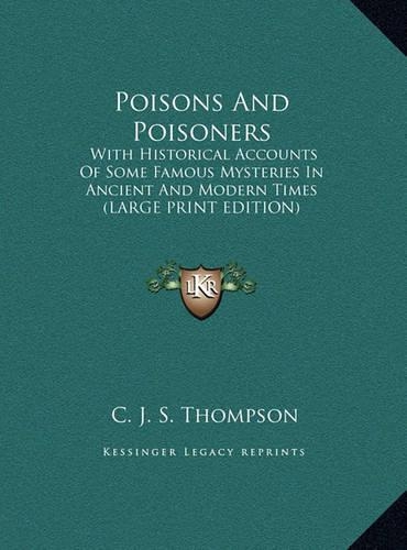 Poisons and Poisoners