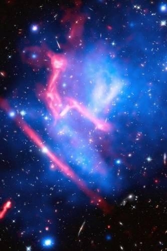 Macs J0717 Galaxy Cluster Constellation Auriga Outer Space