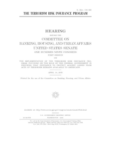 The Terrorism Risk Insurance Program