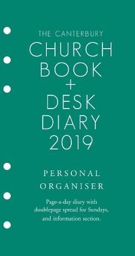 The Canterbury Church Book & Desk Diary 2019 Personal Organiser Edition