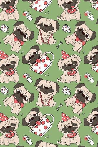 Bullet Journal Notebook Funny Pugs Pattern 12