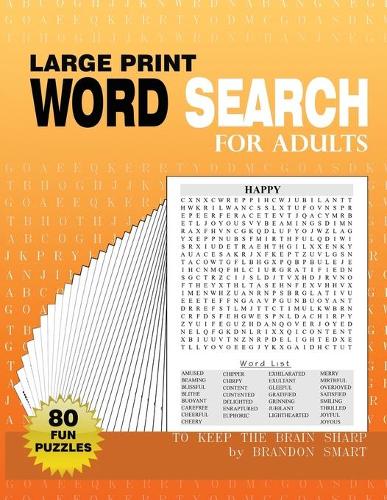 Large Print Word Search for Adults: 80 Fun Puzzles to Keep the Brain Sharp