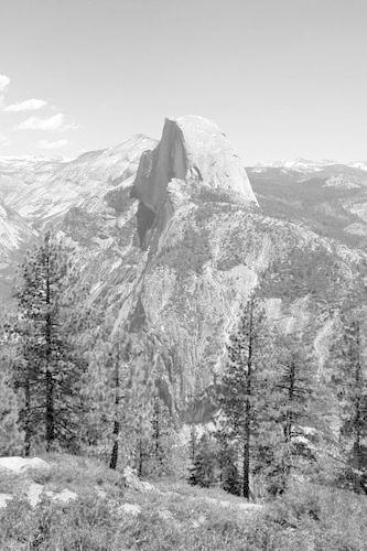 Yosemite Half Dome in Black and White, for the Love of Nature
