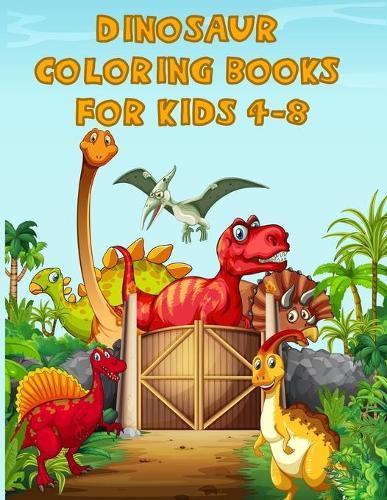 Dinosaur Coloring Books For Kids 4-8