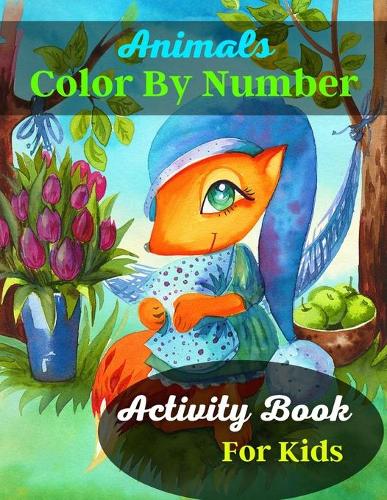 Animals Color By Number Activity Book For Kids