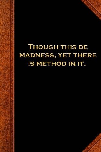 2019 Daily Planner Shakespeare Quote Madness Method 384 Pages