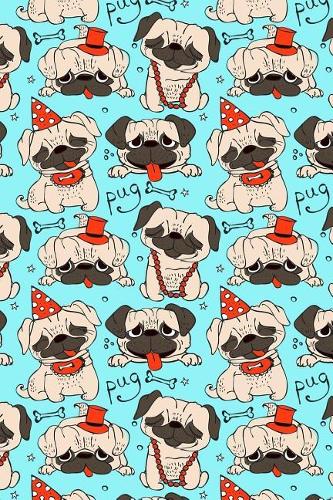 Bullet Journal Notebook Funny Pugs Pattern 5