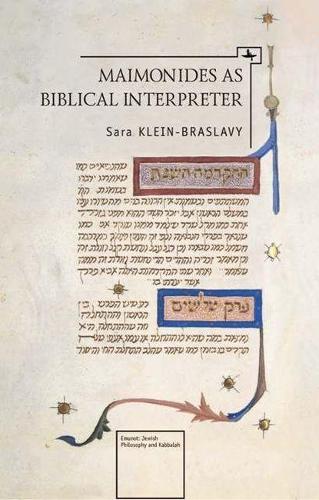 Maimonides as Biblical Interpreter