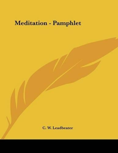 Meditation - Pamphlet: (English)