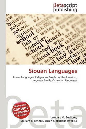 Siouan Languages