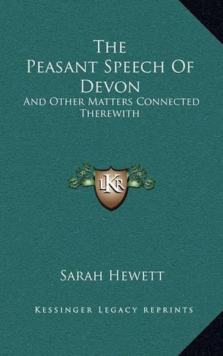 The Peasant Speech of Devon