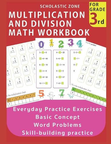 Multiplication and Division Math Workbook for 3rd Grade