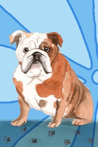 Bullet Journal Notebook for Dog Lovers, English Bulldog Sitting Pretty 6