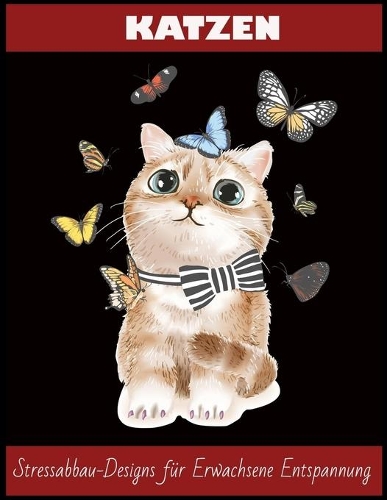 Katzen Stressabbau-Designs für Erwachsene Entspannung