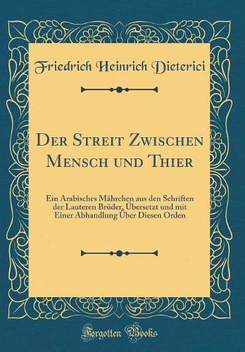 Der Streit Zwischen Mensch Und Thier