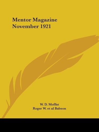 Mentor Magazine (November 1921)