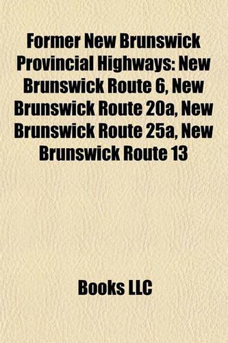 Former New Brunswick Provincial Highways