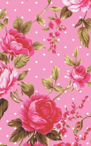 Vintage Rose Pastel Magenta Polka Dot Notebook: Cute Vintage Notebook, Rose Flowers Diary, Office Supplies, School Supplies