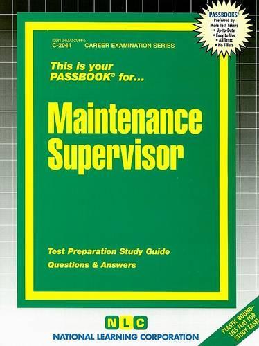 Maintenance Supervisor