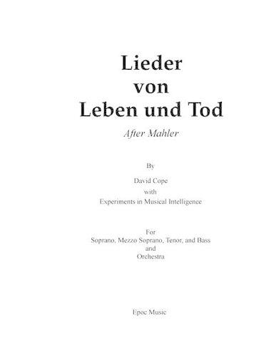 Lieder von Leben und Tod (after Mahler)