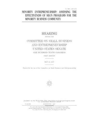 Minority entrepreneurship