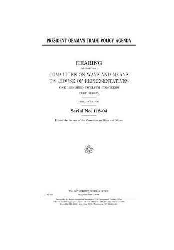 President Obama's Trade Policy Agenda