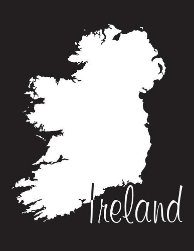 Ireland - Black 101 - Lined Notebook with Margins - 8.5X11