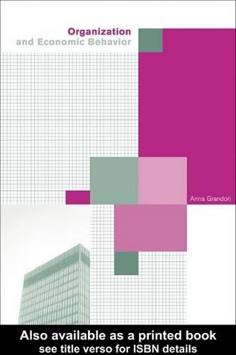 Organization and Economic Behaviour