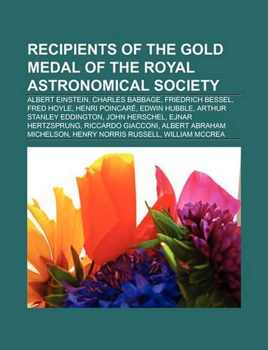 Recipients of the Gold Medal of the Royal Astronomical Society