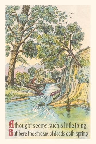 Vintage Journal Stream, Poem