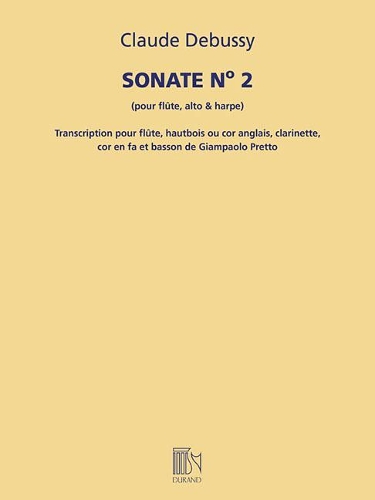 Sonate No. 2 (for Flute, Viola, and Harp): Transcribed for Woodwind Quintet Score and Parts