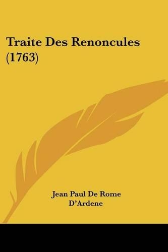 Traite Des Renoncules (1763): (French)