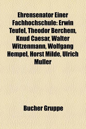 Ehrensenator Einer Fachhochschule