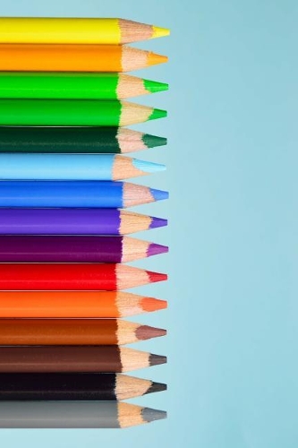 The Colored Pencils Journal: 150 Page Lined Notebook/Diary