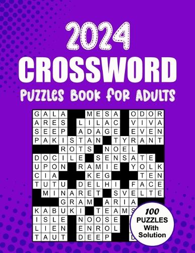 2023 Crossword Puzzles Book for Adults
