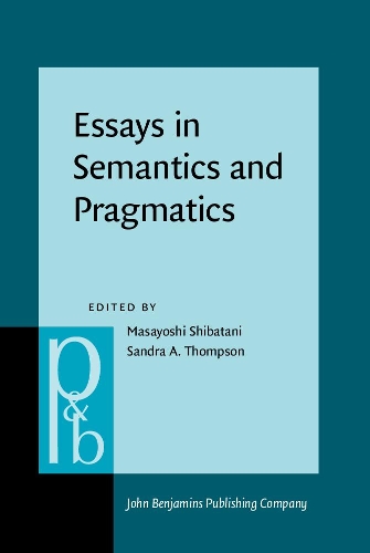 Essays in Semantics and Pragmatics: In honor of Charles J. Fillmore(32 Pragmatics & Beyond New Series)