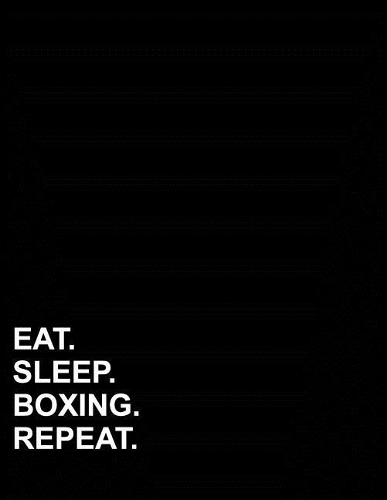 Eat Sleep Boxing Repeat: Graph Paper Notebook: 1/4 Inch Squares, Blank Graphing Paper with Borders(52 Graph Paper Notebook: 1/4 Inch Squares with Border)