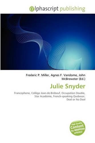 Julie Snyder: (English)