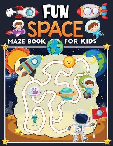 fun space maze book for kids