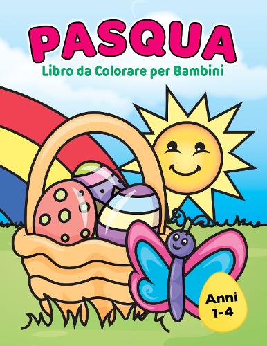 Libro da Colorare di Pasqua per Bambini 1-4 anni