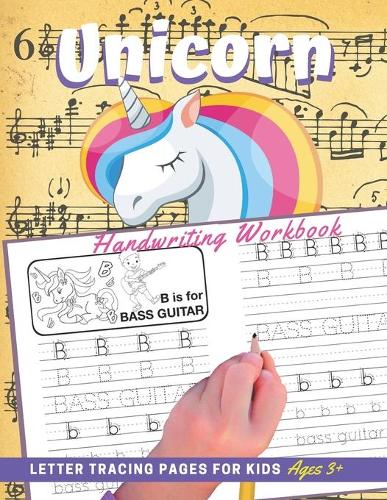 Unicorn Handwriting Workbook Letter Tracing Pages
