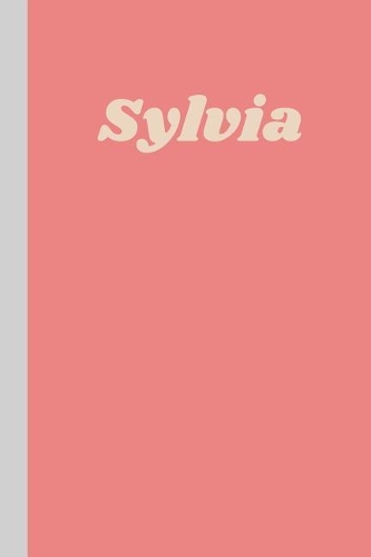 Sylvia: Personalized Name Lined Journal with Cute Modern Minimalist Cover