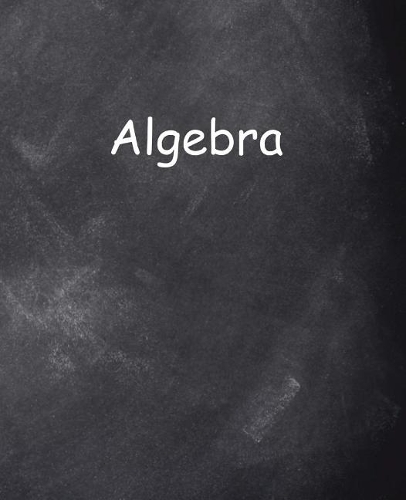 School Composition Book Algebra Chalkboard Style 200 Pages